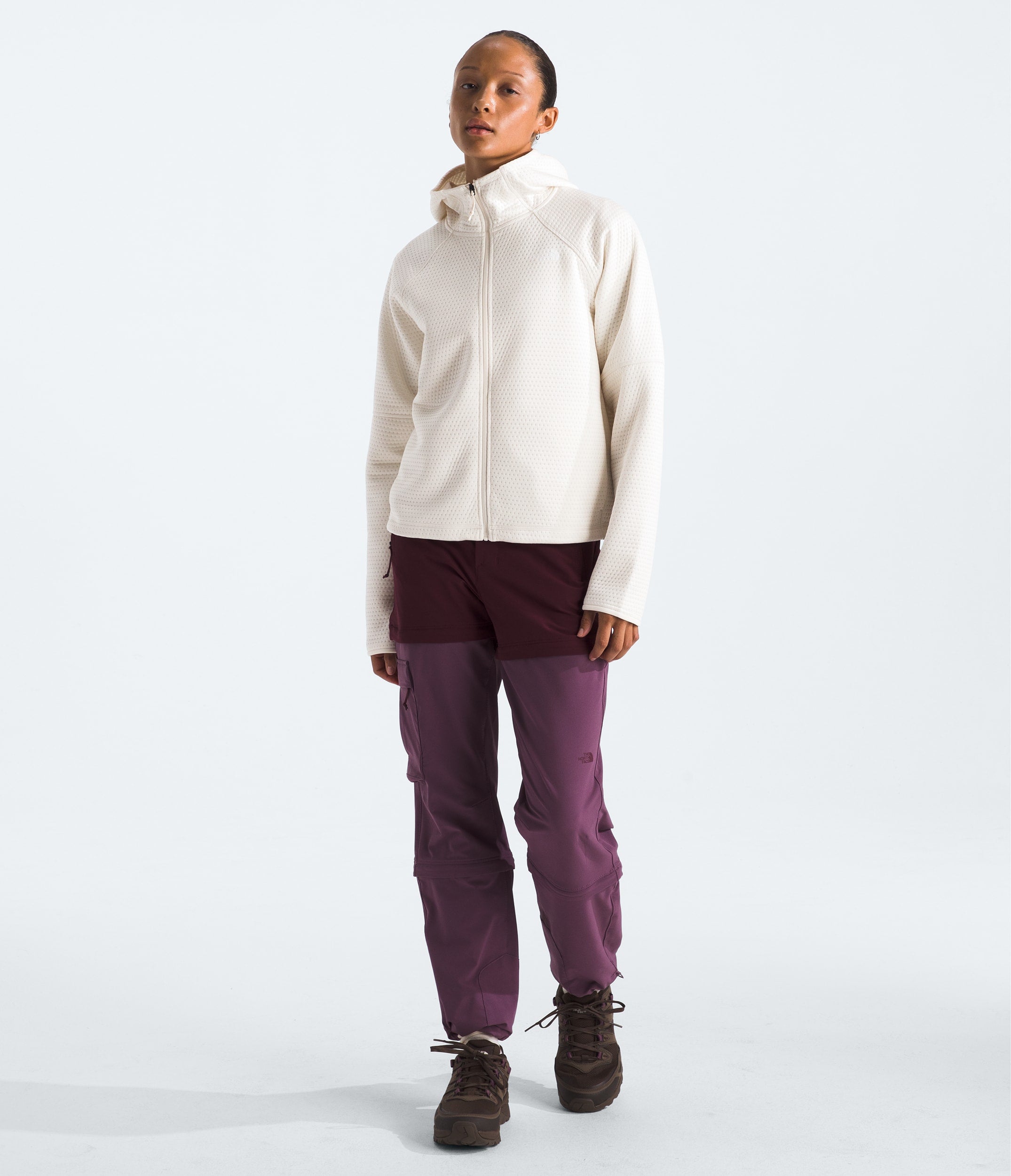 The North Face Women’s DOTKNIT™ Thermal Full-Zip Hoodie White Dune