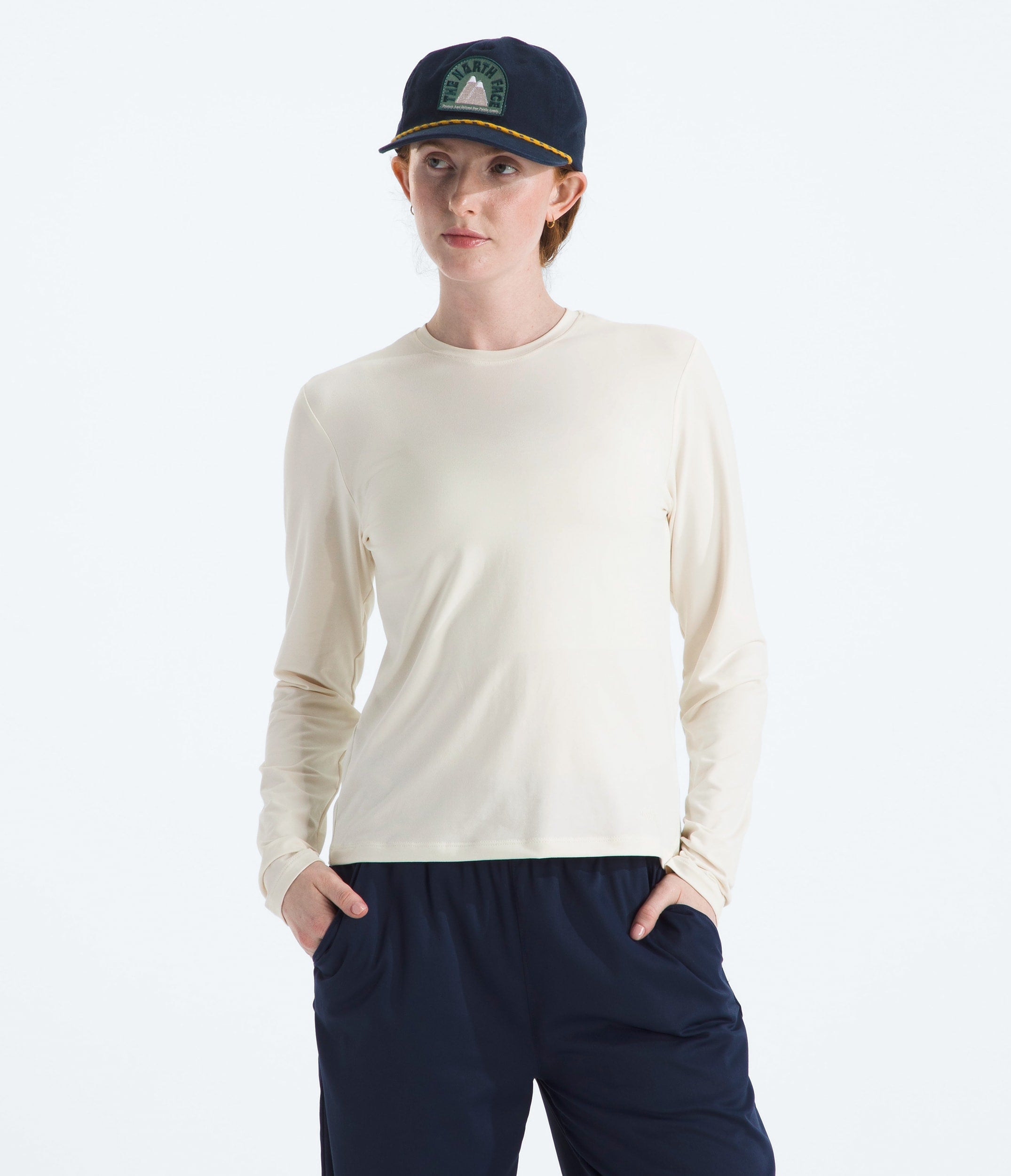 The North Face Women’s Dune Sky Long-Sleeve White Dune