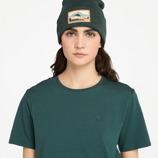 Timberland Dunstan Short-Sleeve T-Shirt Dark Forest Green Women'S