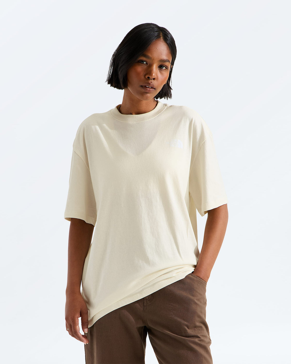 The North Face Women’s Evolution Granitic Rock Print Box NSE Oversize Short-Sleeve Tee