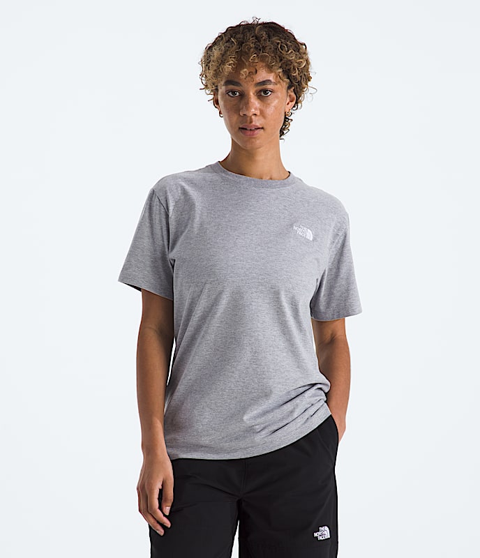 The North Face Women Evolution Simple Dome Relaxed Short-Sleeve Tee Tawny Quartz TNF Pale Grey Heather TNF Black Mars Dust Slate Moss White Dune Blue Flax