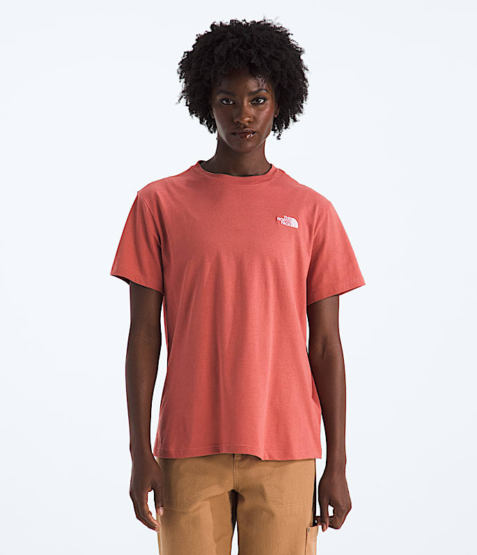 The North Face Women Evolution Simple Dome Relaxed Short-Sleeve Tee Tawny Quartz TNF Pale Grey Heather TNF Black Mars Dust Slate Moss White Dune Blue Flax