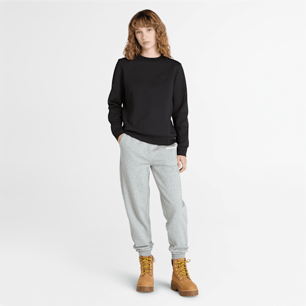 Timberland Exeter River Brushed Back Crewneck Sweatshirt Black Women'S