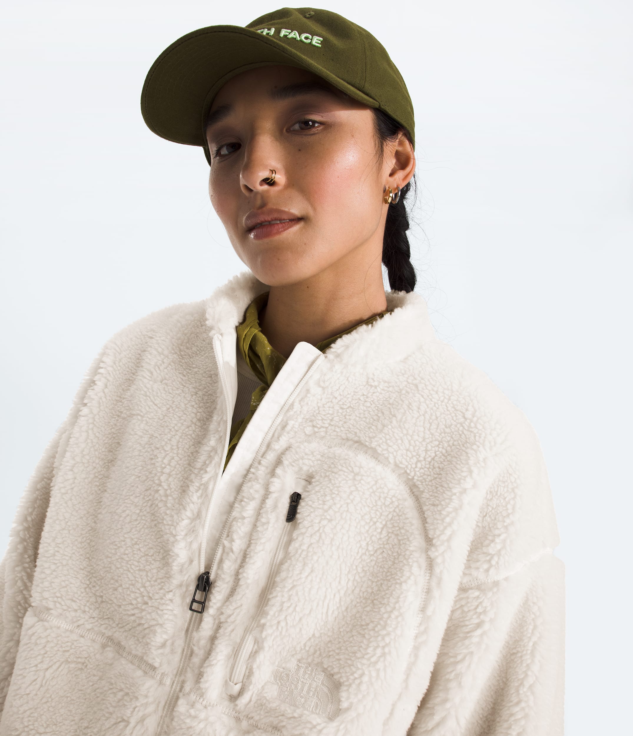 The North Face Women’s Extreme Pile 2 Full-Zip Jacket White Dune