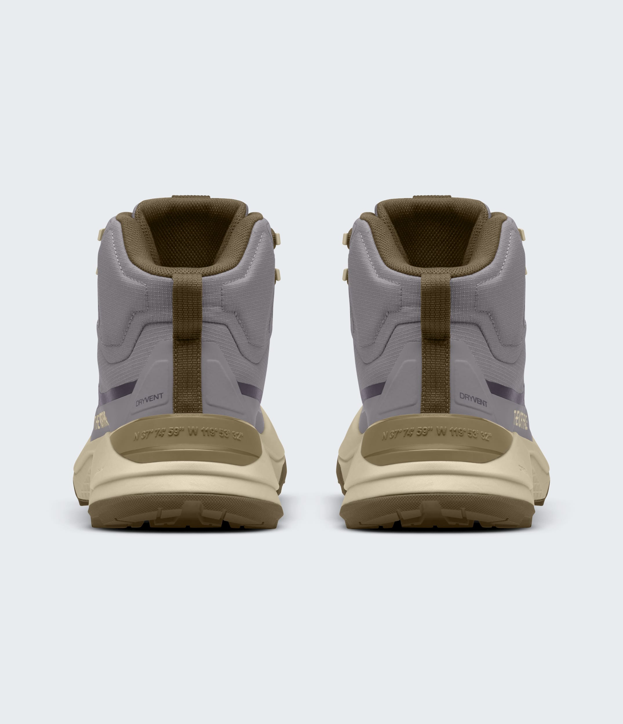 The North Face Womens Fastpack Mid Waterproof Boots Transcendent Grey-Cedar Transcendent Grey-Cedar
