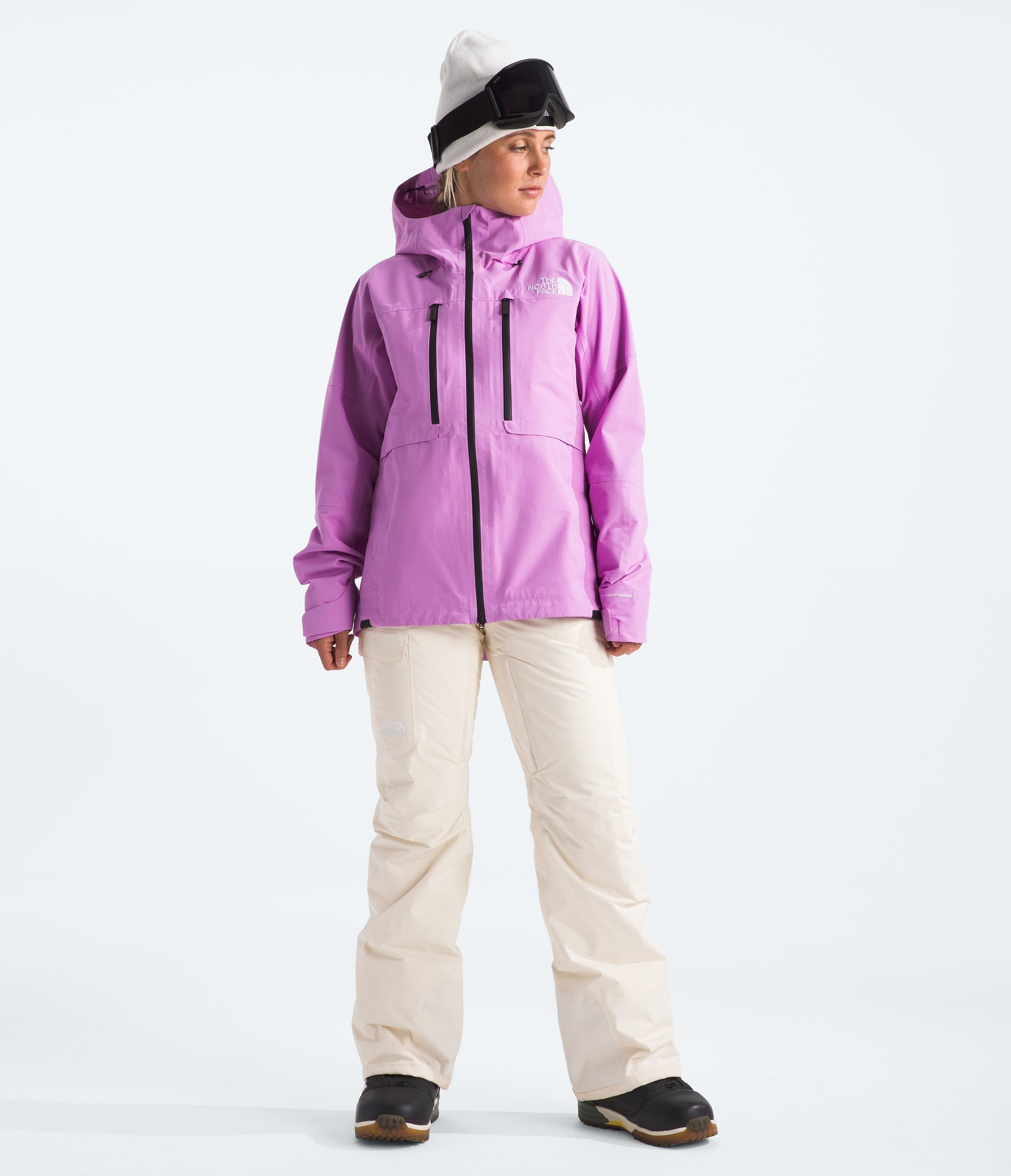 The North Face Women’s Freedom Insulated Bibs White Dune