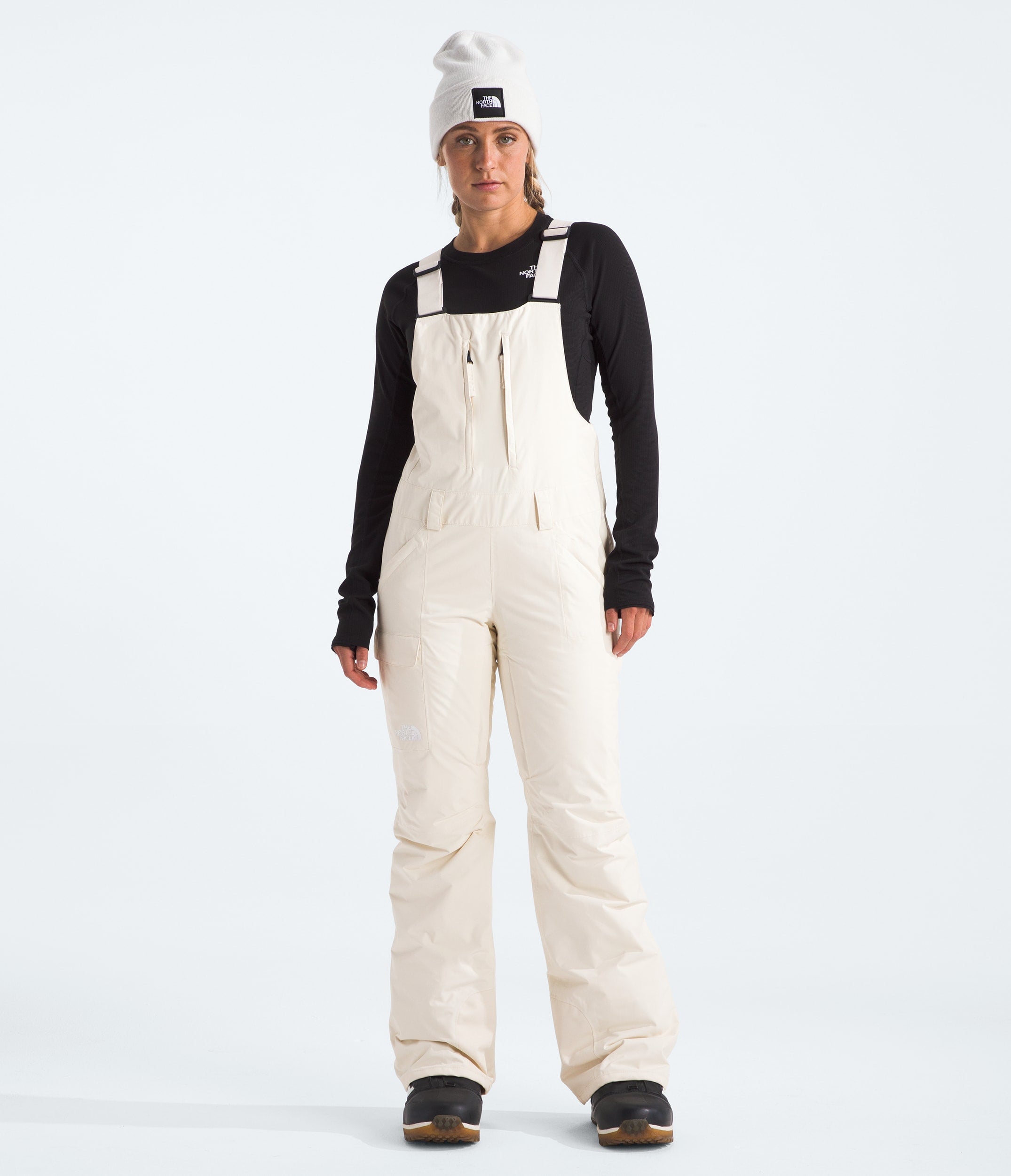 The North Face Women’s Freedom Insulated Bibs White Dune