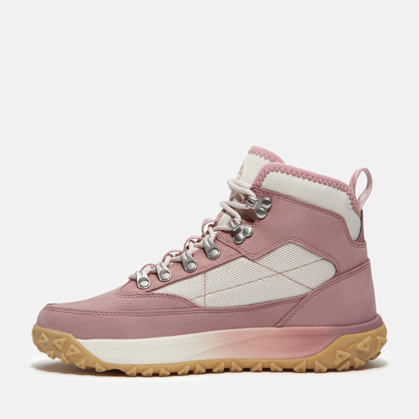 Timberland Greenstride Motion 6 Waterproof Sneaker Medium Pink Nubuck Women'S