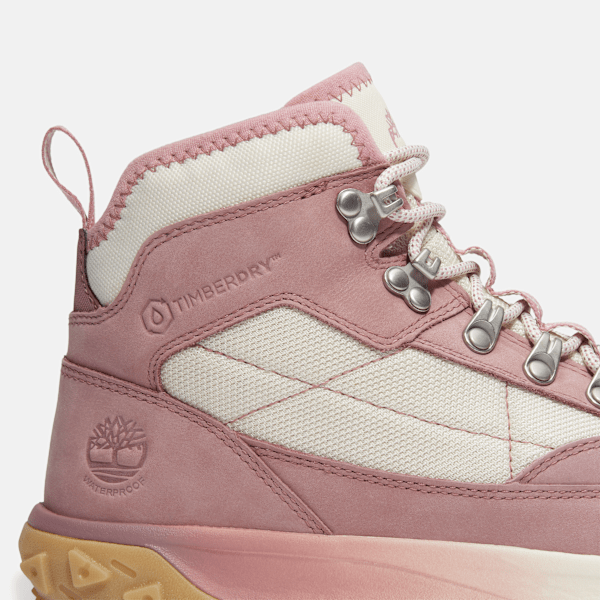Timberland Greenstride Motion 6 Waterproof Sneaker Medium Pink Nubuck Women'S