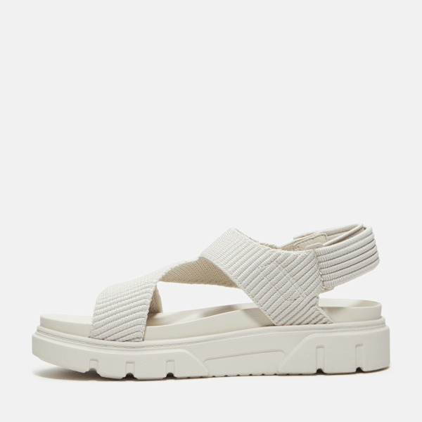 Timberland Greyfield Backstrap Sandal White Knit Women'S