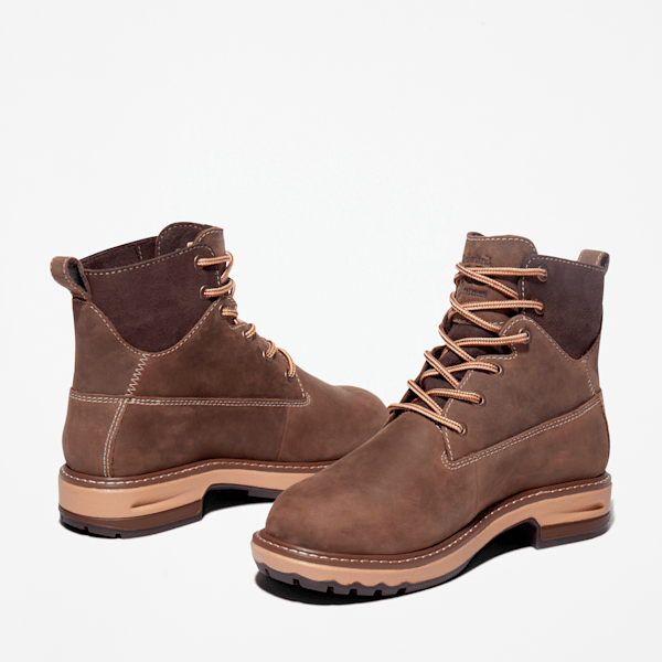 Timberland Hightower 6" Alloy Toe Waterproof Work Boot Turkish Coffee Brown Women'S
