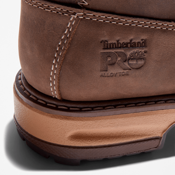 Timberland Hightower 6" Alloy Toe Waterproof Work Boot Turkish Coffee Brown Women'S