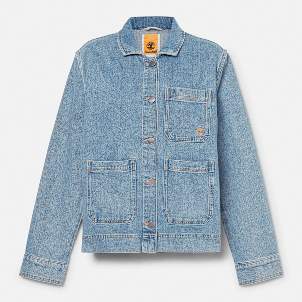 Timberland Kempshire Denim Chore Jacket Mid Blue Women'S