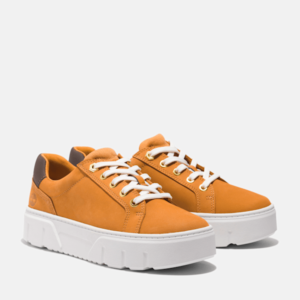 Timberland Laurel Court Low Lace-Up Sneaker Wheat Nubuck Women'S