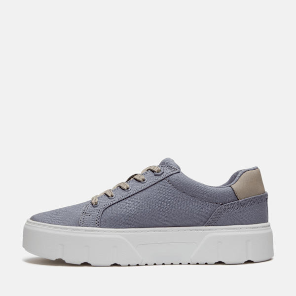Timberland Laurel Court Low Lace-Up Sneaker Purple Canvas Women'S