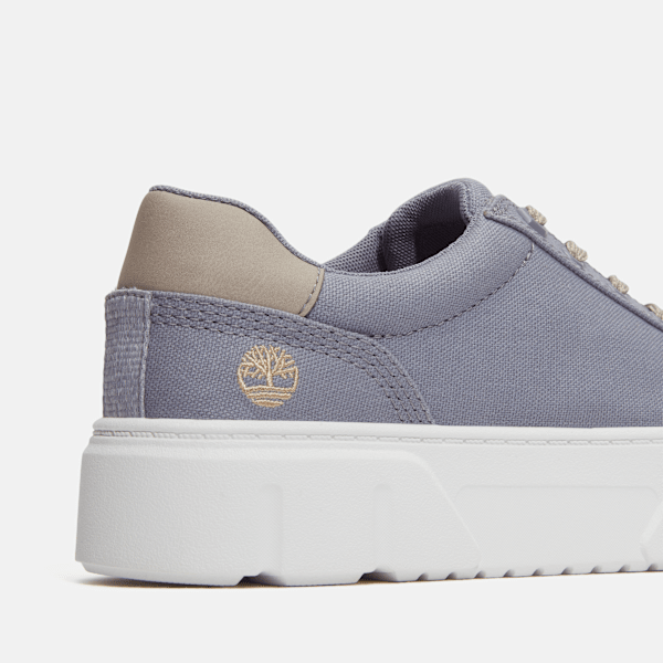 Timberland Laurel Court Low Lace-Up Sneaker Purple Canvas Women'S