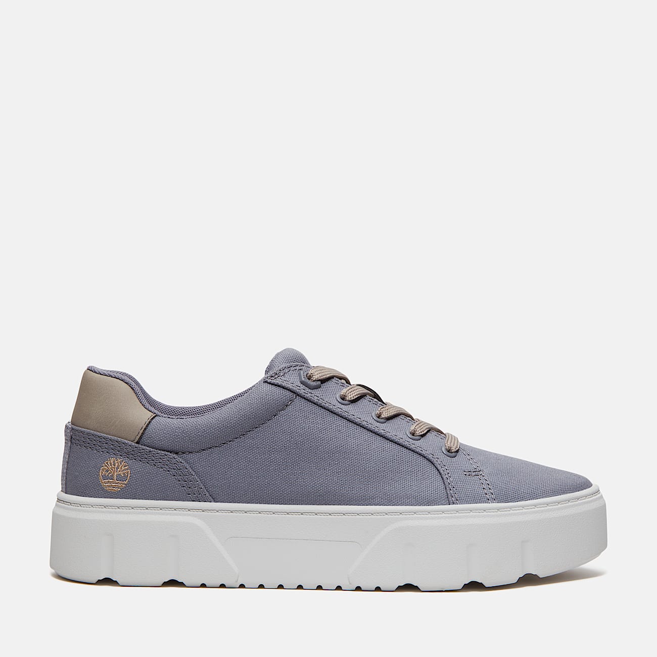 Timberland Women'S Laurel Court Low Lace-Up Sneaker Purple Canvas