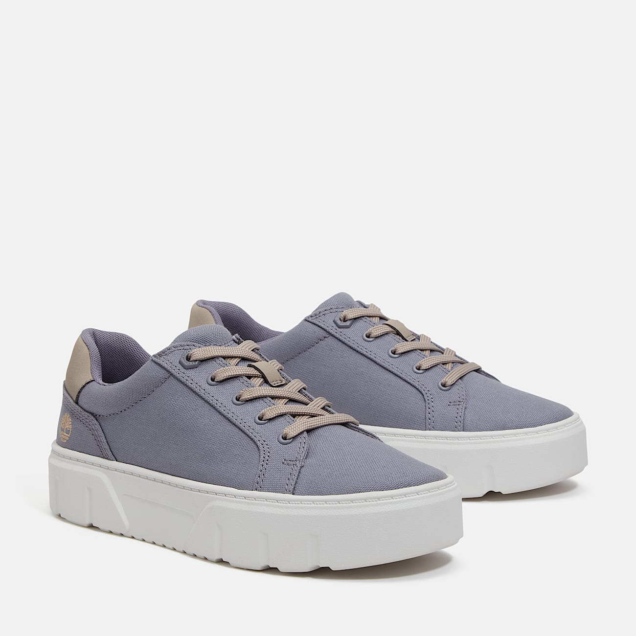 Timberland Women'S Laurel Court Low Lace-Up Sneaker Purple Canvas