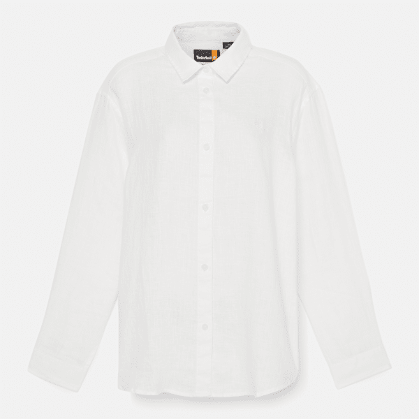 Timberland Linen Shirt White Women'S