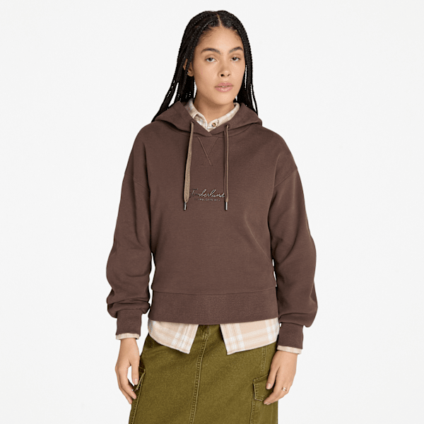 Timberland Lush Comfort Hoodie Chocolate Brown Women'S