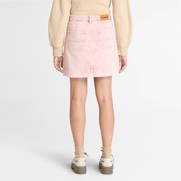 Timberland Mini Skirt Peach Pink Wash Women'S