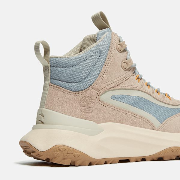 Timberland Motion Access Mid Waterproof Sneaker Light Beige Suede Women'S