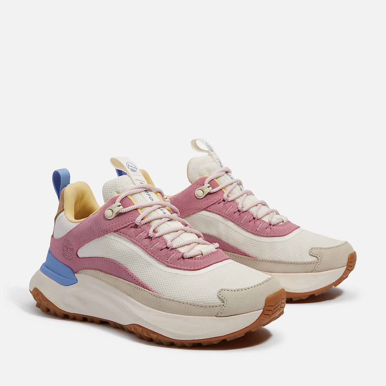 Timberland Women'S Motion Access Waterproof Sneaker White Mesh/Pink