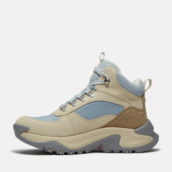 Timberland Mt Maddsen Peak Mid Waterproof Hiking Boot Light Beige Suede Women'S