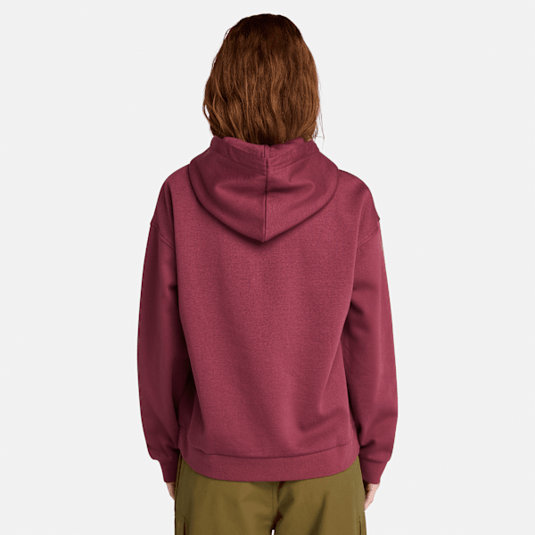 Timberland Northwood Brushed Back Hoodie Burgundy Women'S