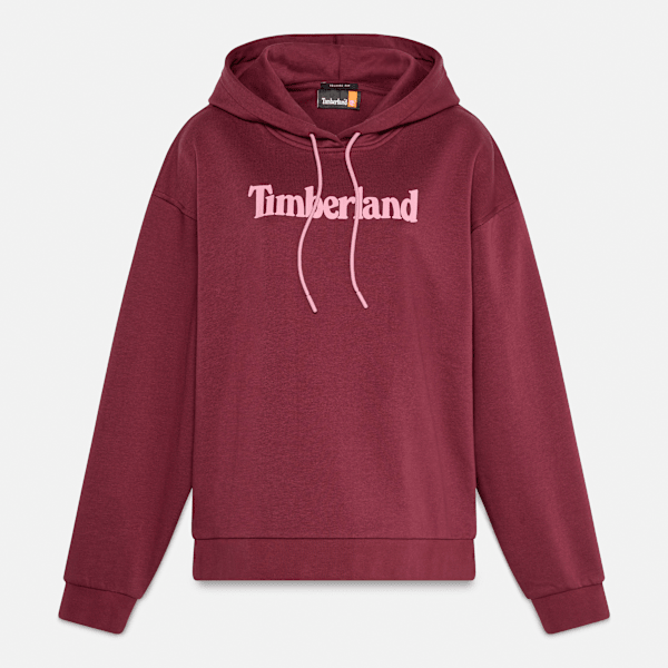Timberland Northwood Brushed Back Hoodie Burgundy Women'S