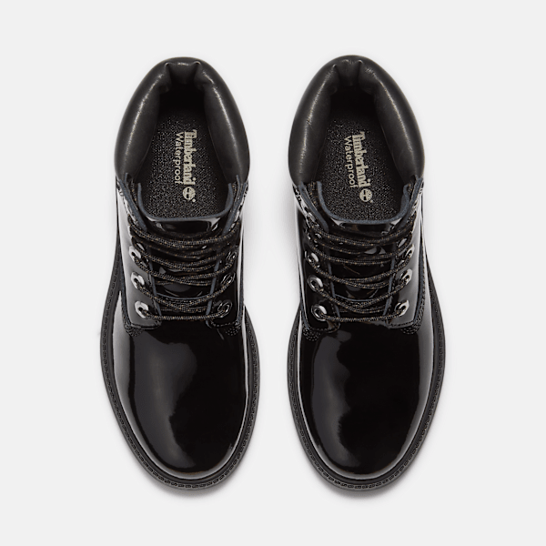 Timberland Patent Leather Premium 6-Inch Waterproof Boot Black Patent Leather Women'S