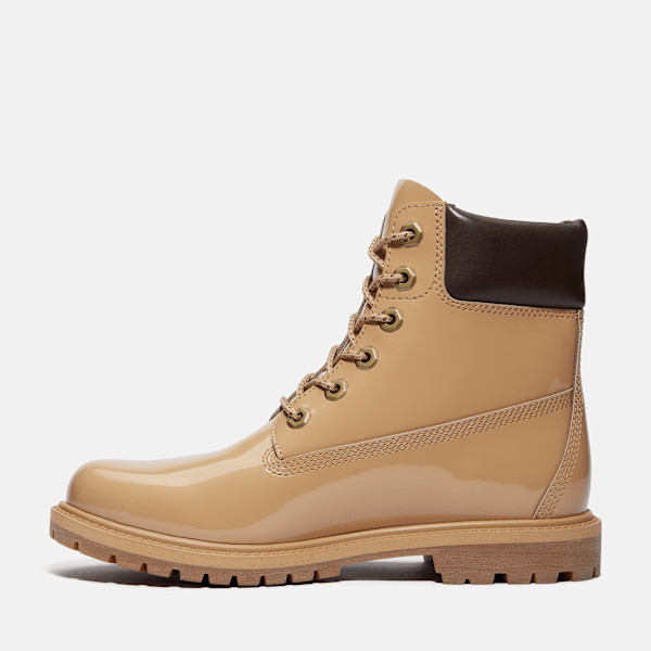 Timberland Patent Leather Premium 6-Inch Waterproof Boot Wheat Patent Leather Women'S
