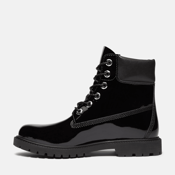 Timberland Patent Leather Premium 6-Inch Waterproof Boot Black Patent Leather Women'S