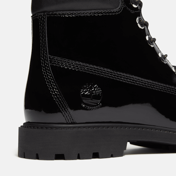 Timberland Patent Leather Premium 6-Inch Waterproof Boot Black Patent Leather Women'S