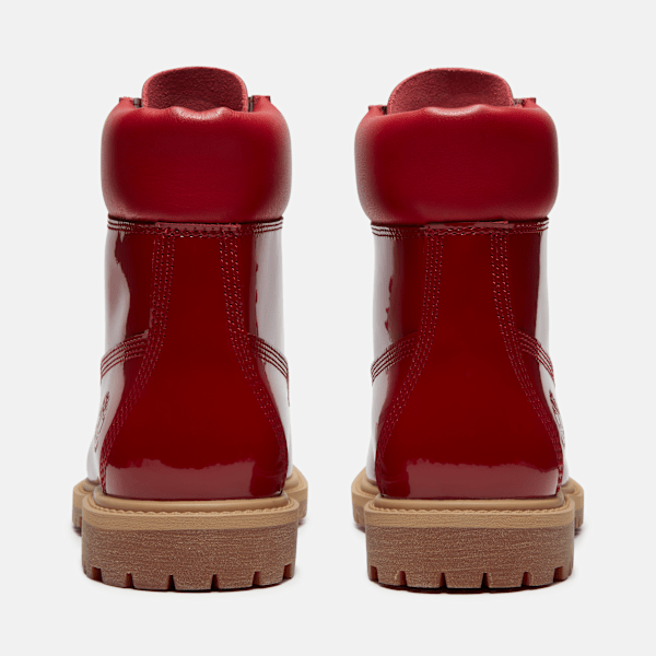 Timberland Patent Leather Premium 6-Inch Waterproof Boot Red Patent Leather Women'S