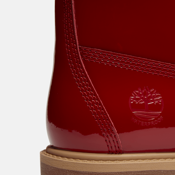 Timberland Patent Leather Premium 6-Inch Waterproof Boot Red Patent Leather Women'S