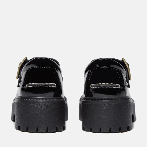 Timberland Patent Leather Stone Street Platform Buckle Shoe Black Patent Leather Women'S