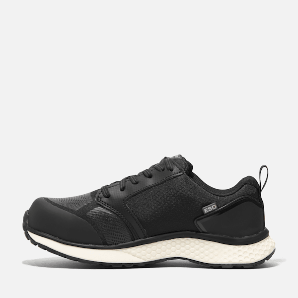 Timberland Reaxion Composite Toe Work Sneaker Black/White Women'S