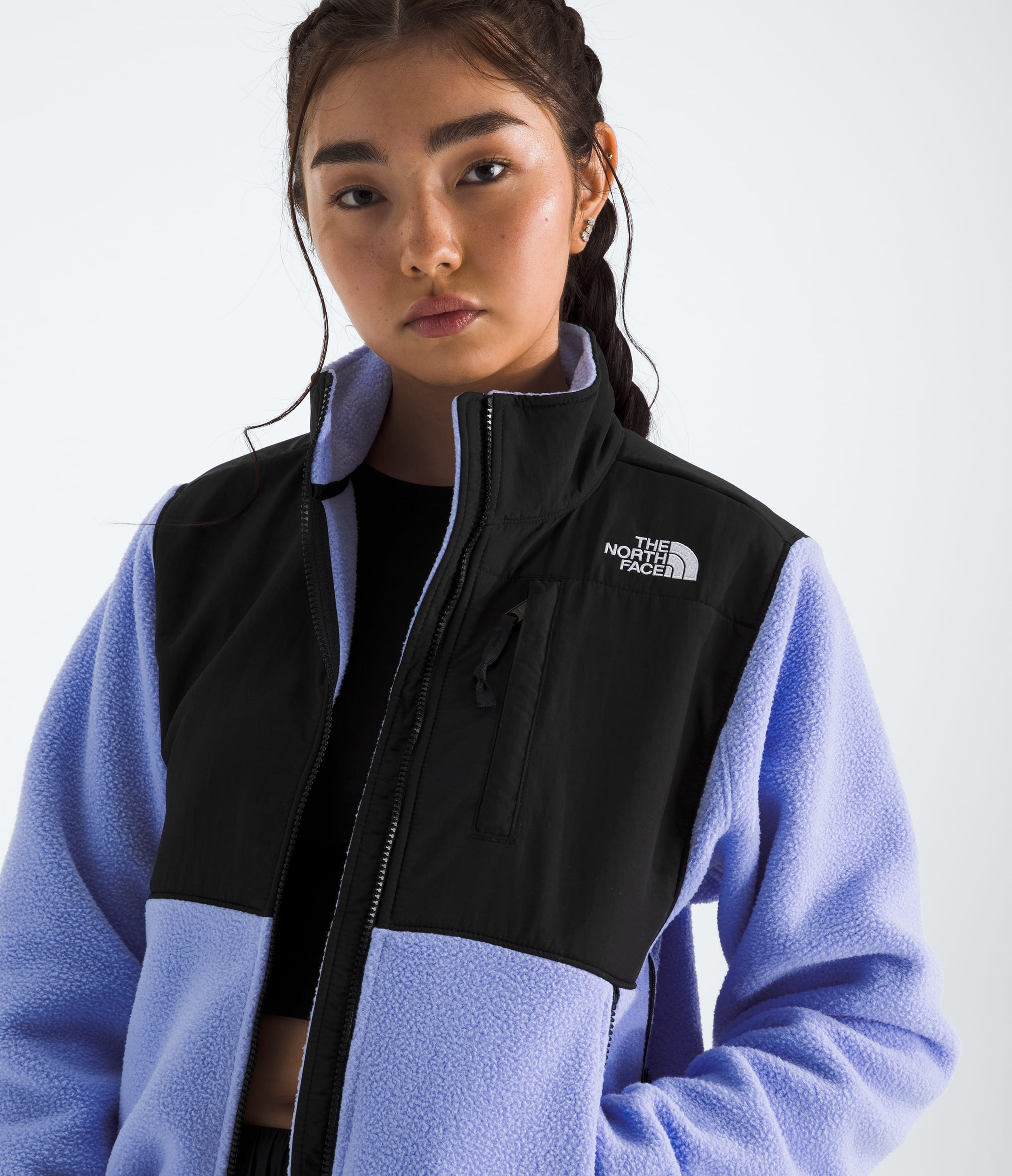 The North Face Women’s Retro Denali Jacket Periwinkle Glow-Tnf Black