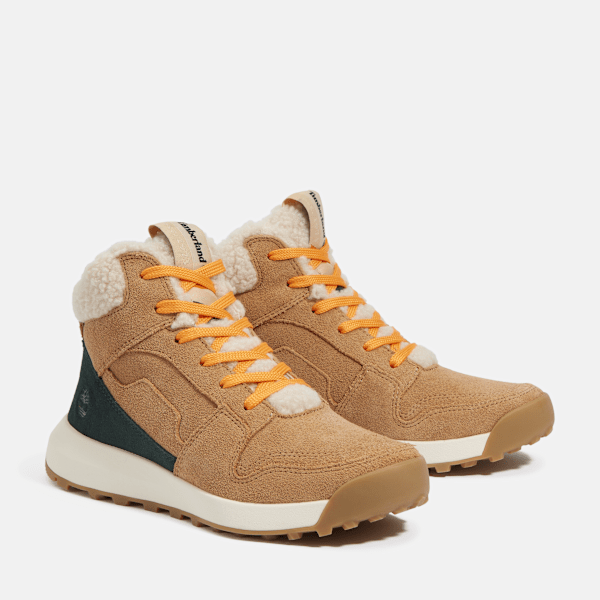 Timberland Retro Swift High-Top Sneaker Beige Suede Women'S
