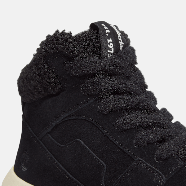 Timberland Retro Swift High-Top Sneaker Black Suede Women'S