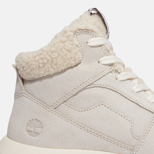 Timberland Retro Swift High-Top Sneaker Natural Suede Women'S