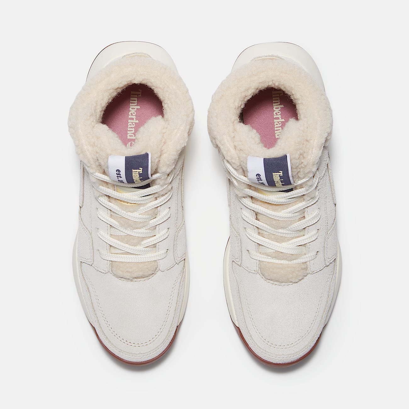 Timberland Women'S Retro Swift High-Top Sneaker Natural Suede