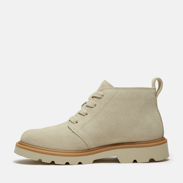 Timberland Rowan Way Mid Chukka Boot Light Beige Suede Women'S