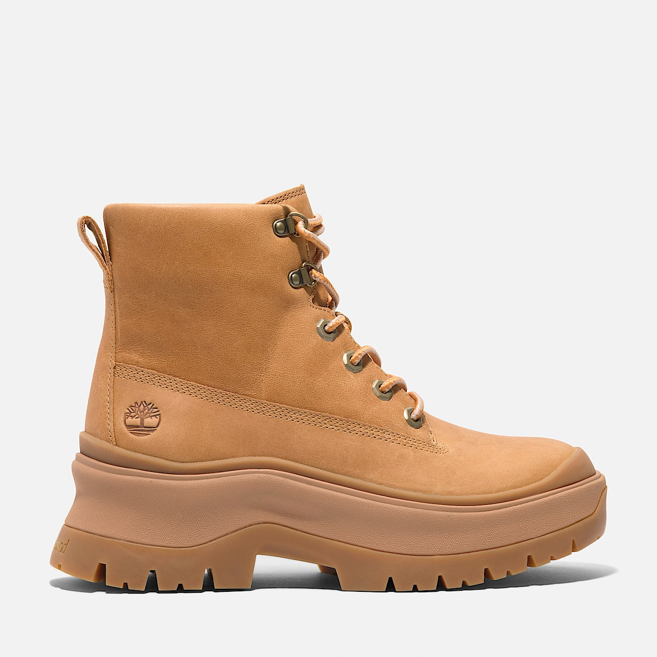 Timberland Women'S Roxie Lane Mid Lace-Up Boot Wheat Full-Grain