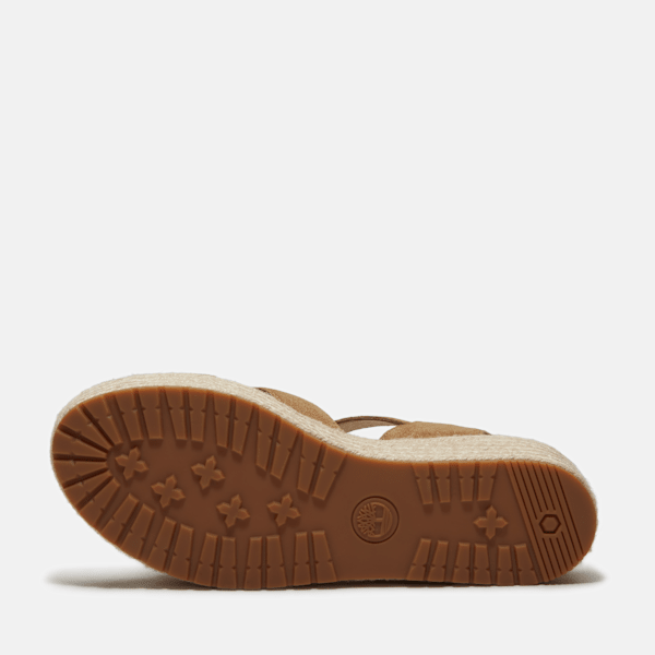 Timberland Santorini Sun Backstrap Sandal Beige Suede Women'S