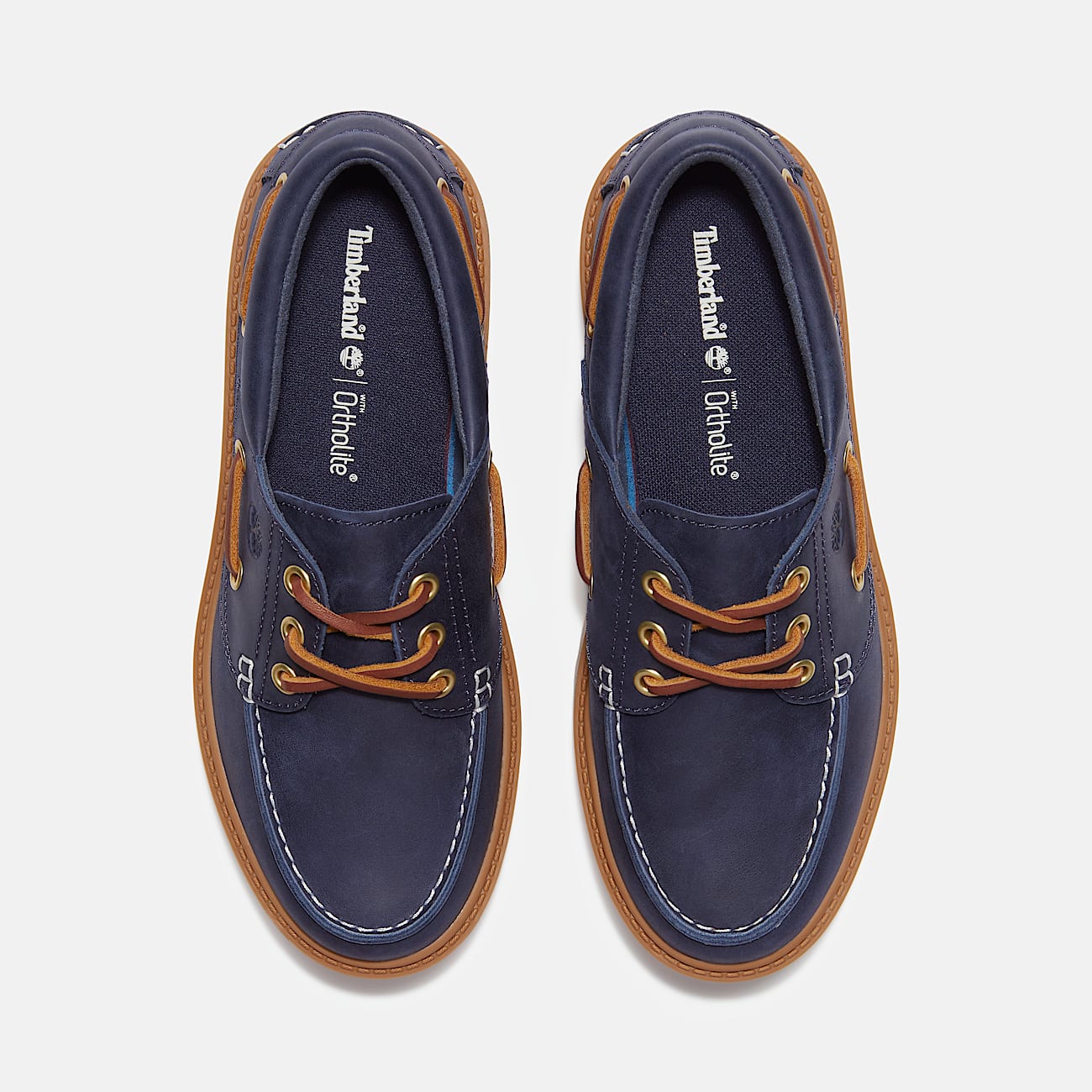 Timberland Women'S Stone Street Platform Boat Shoe Dark Blue Full-Grain