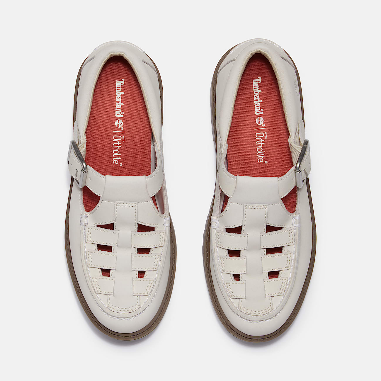 Timberland Women'S Stone Street Platform Buckle Shoe Natural Nubuck