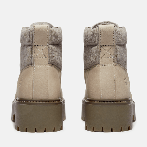 Timberland Stone Street Platform Hiker Boot Medium Grey Nubuck Women'S