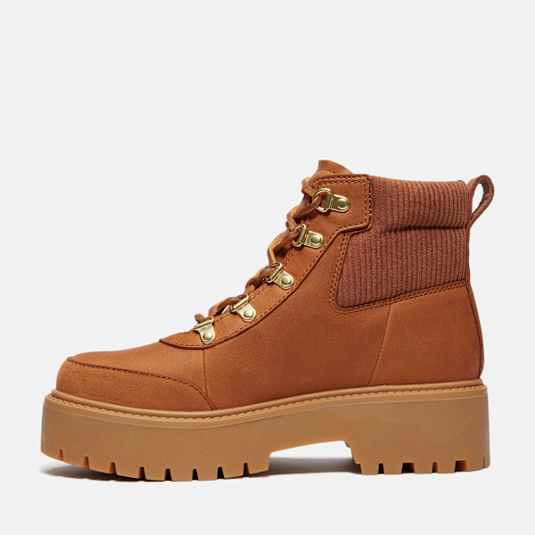 Timberland Stone Street Platform Hiker Boot Rust Nubuck Women'S